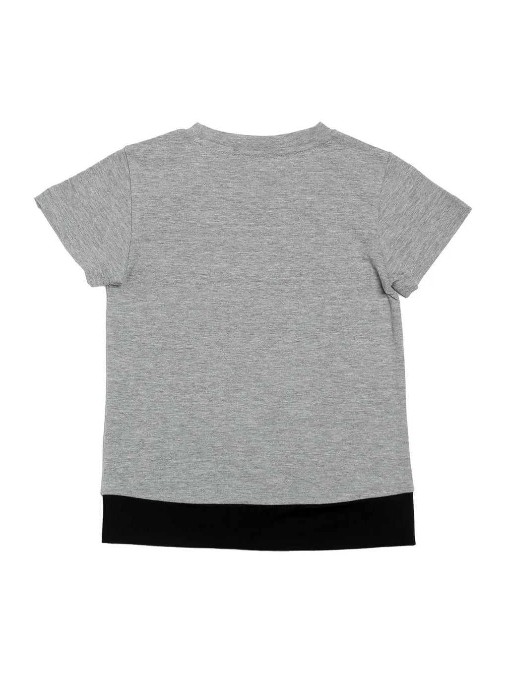 Door74 Unisex Grey Hear Me Roap Printed Round Neck T-Shirt - 13-14Y image