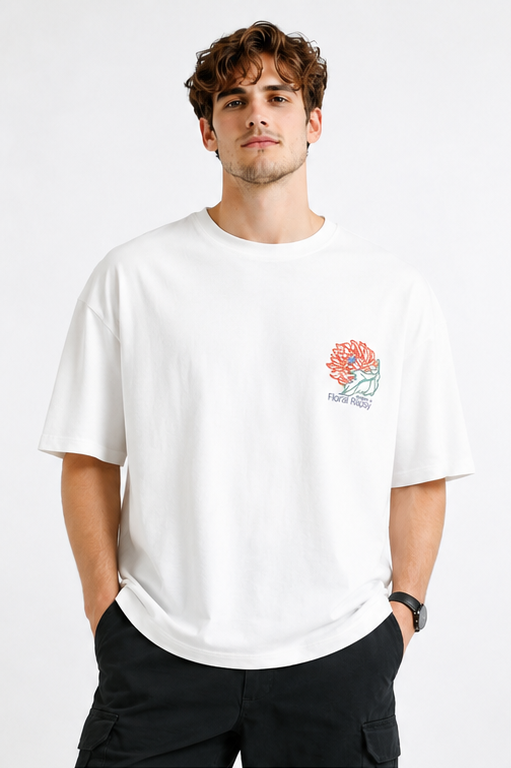 FLORAL FANTASY OVERSIZE FIT TSHIRT image 6