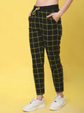 Women�s Black Cotton Printed Joggers - L, Black image