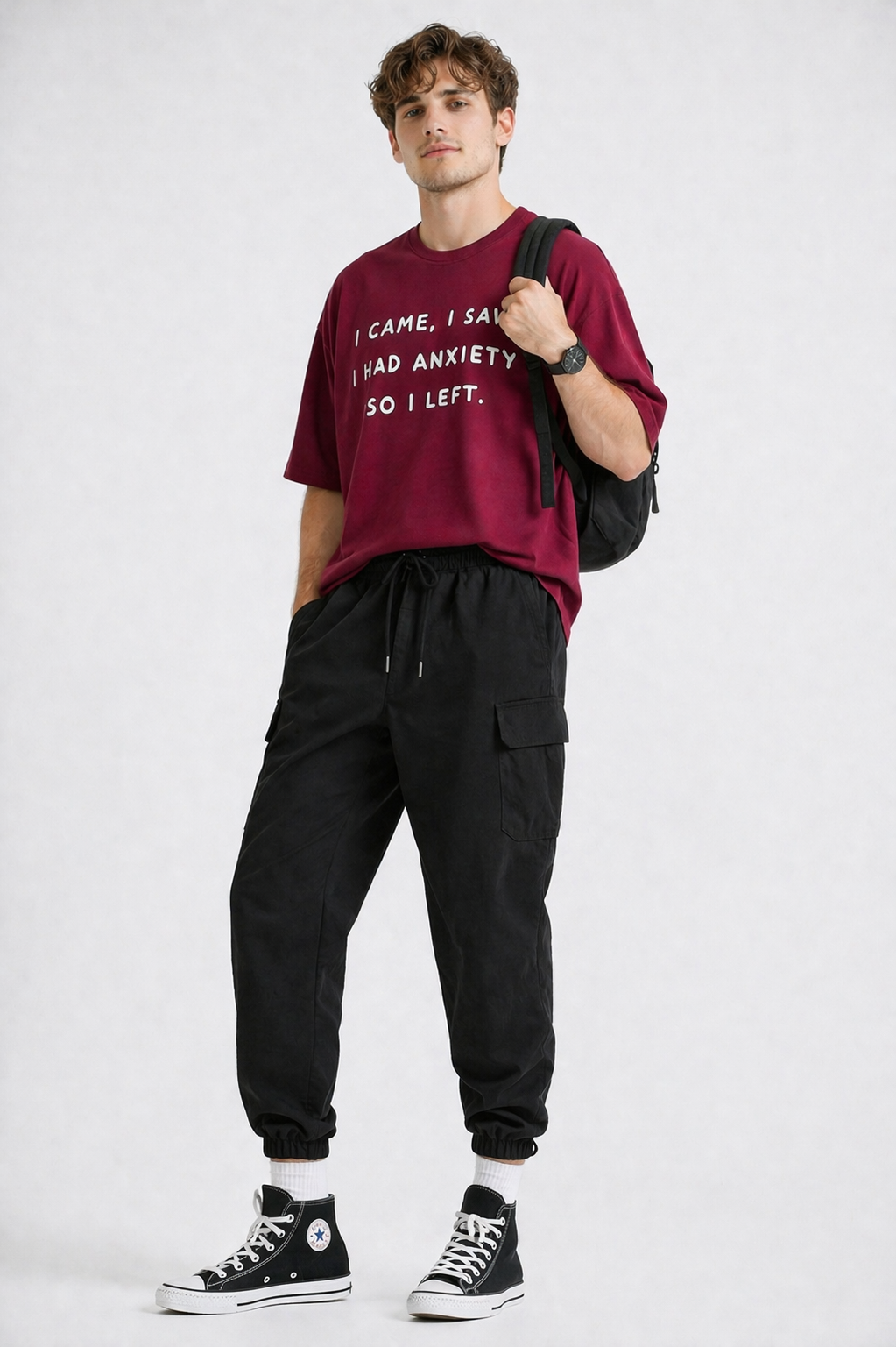 ANXIETY OVERSIZE FIT TSHIRT image 3
