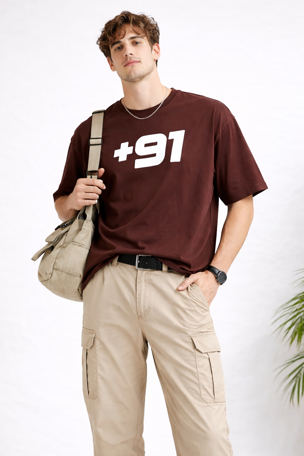 '+91 OVERSIZED FIT TSHIRT image 0