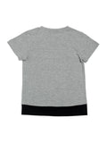Door74 Unisex Grey Hear Me Roap Printed Round Neck T-Shirt - 11-12Y image