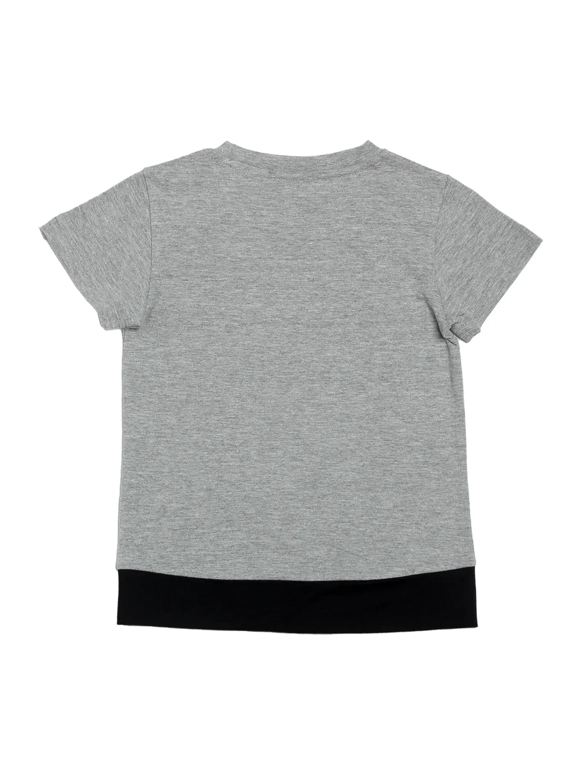 Door74 Unisex Grey Hear Me Roap Printed Round Neck T-Shirt - 11-12Y image