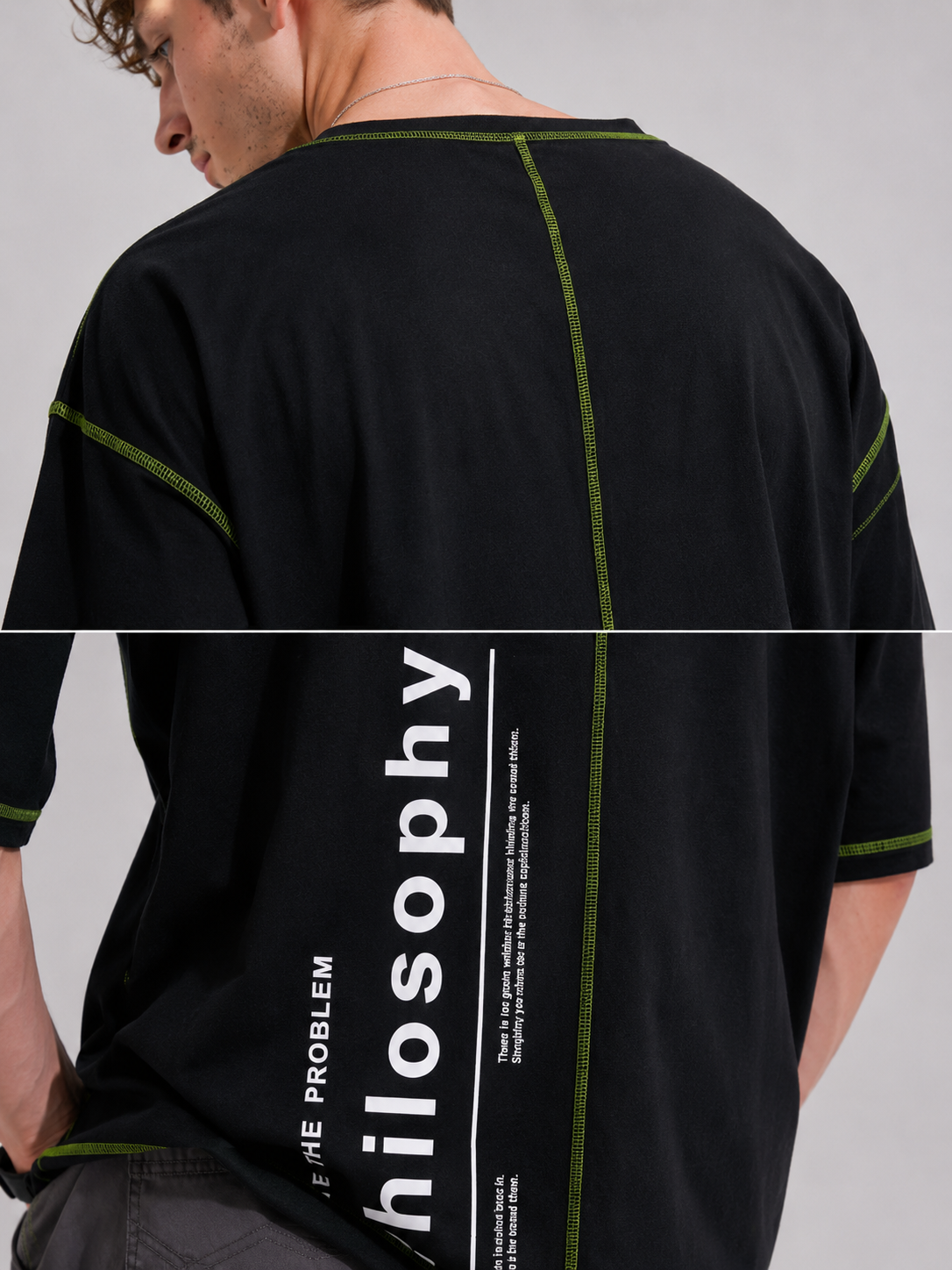 PHILOSOPHY OVERSIZED FIT TSHIRT image 4