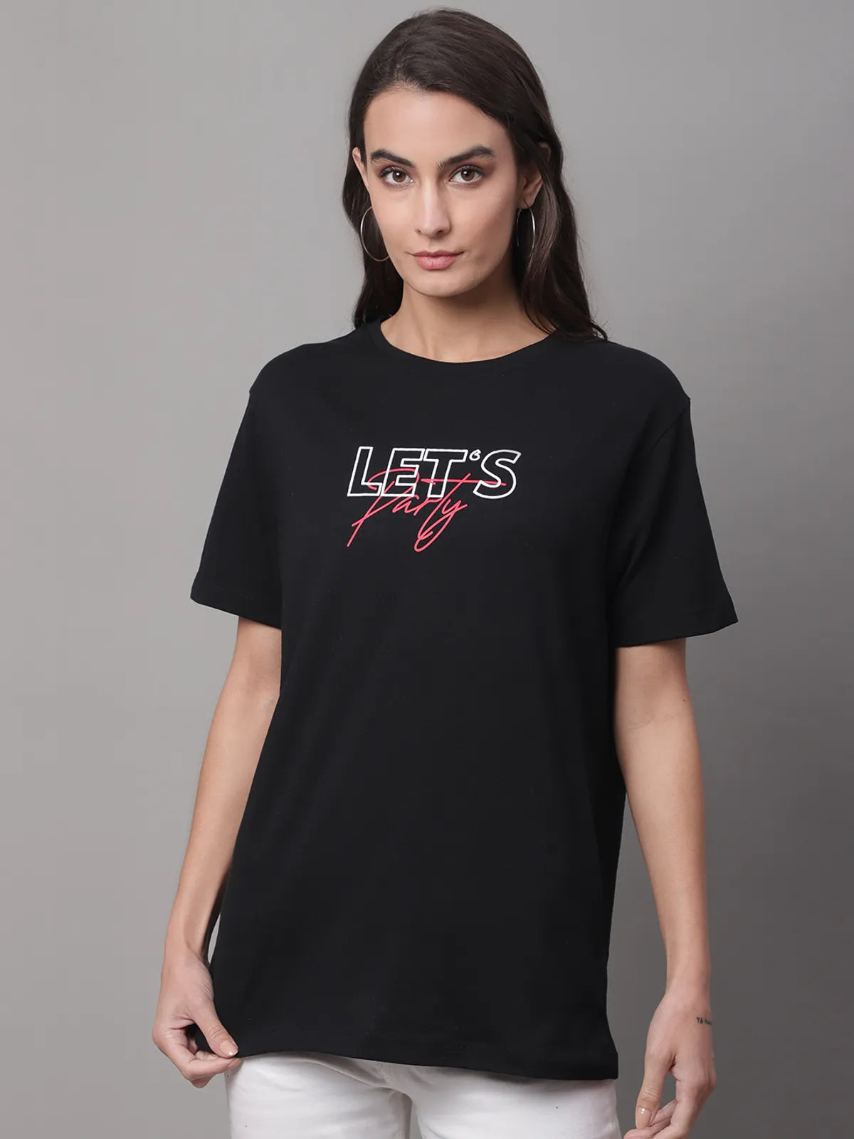 Black Printed T-shirt