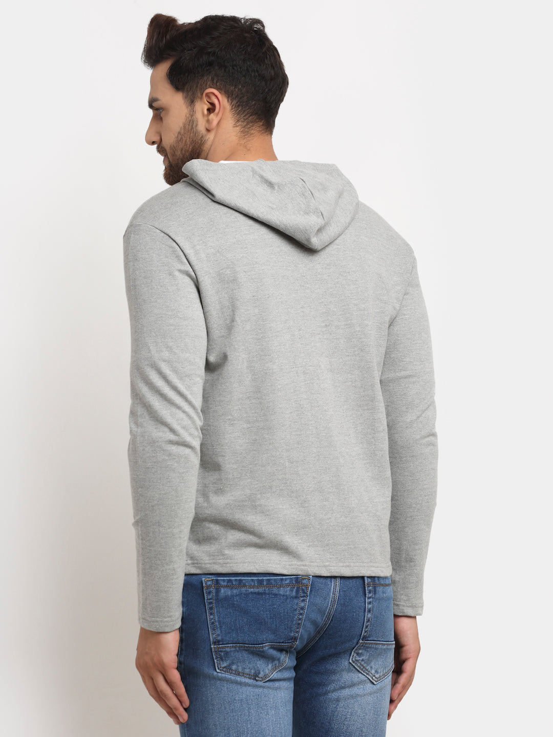 DOOR74 STYLISH HOODED JACKET WITH POCKETS image 2