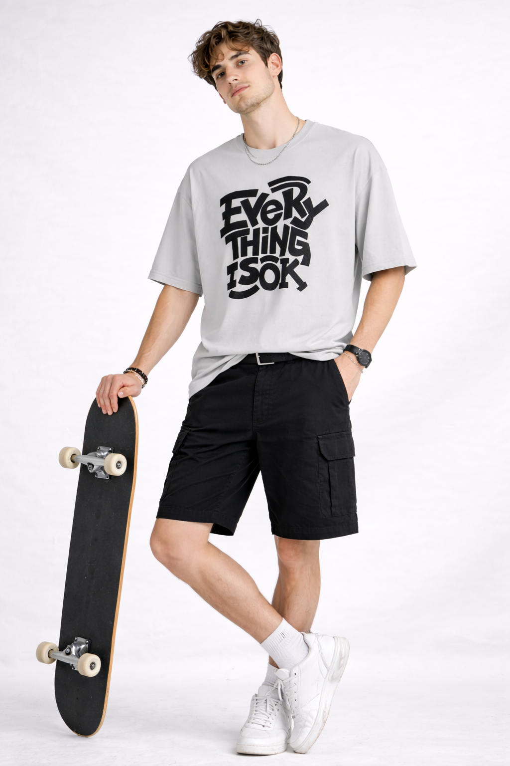 EVERYTHING IS OK OVERSIZED FIT TSHIRT image 4