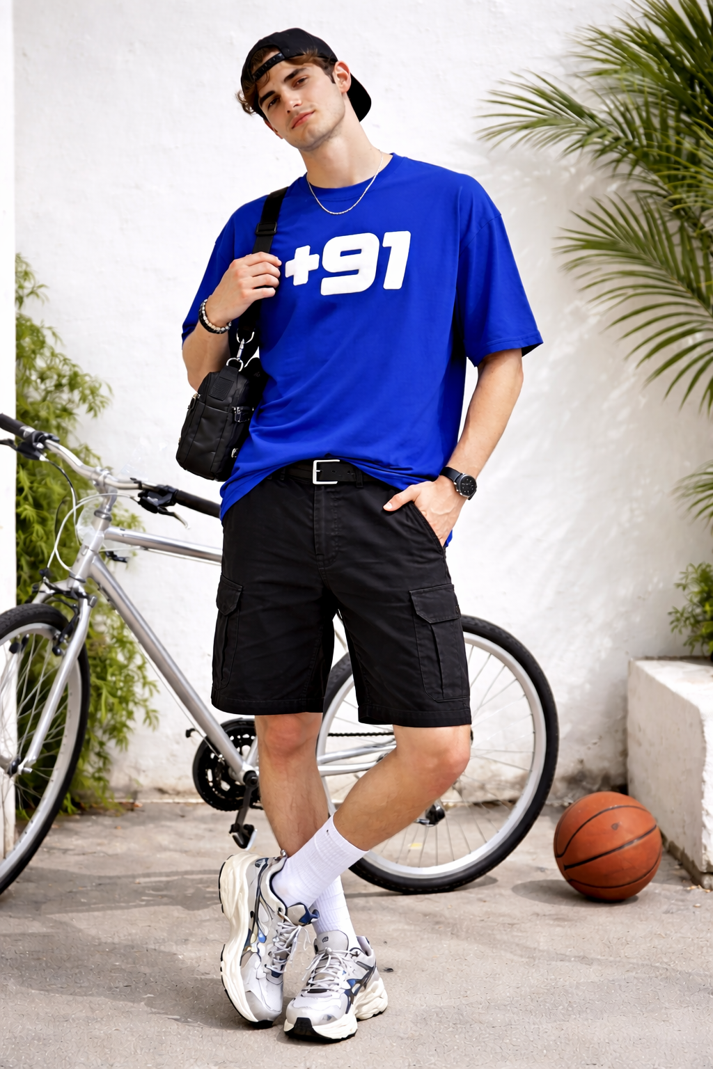 '+91 OVERSIZED FIT TSHIRT image 4