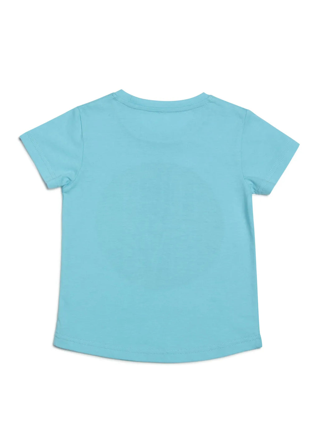 Door74 Unisex Blue High Five Printed Round Neck T-Shirt - 11-12Y image