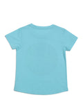 Door74 Unisex Blue High Five Printed Round Neck T-Shirt - 11-12Y image