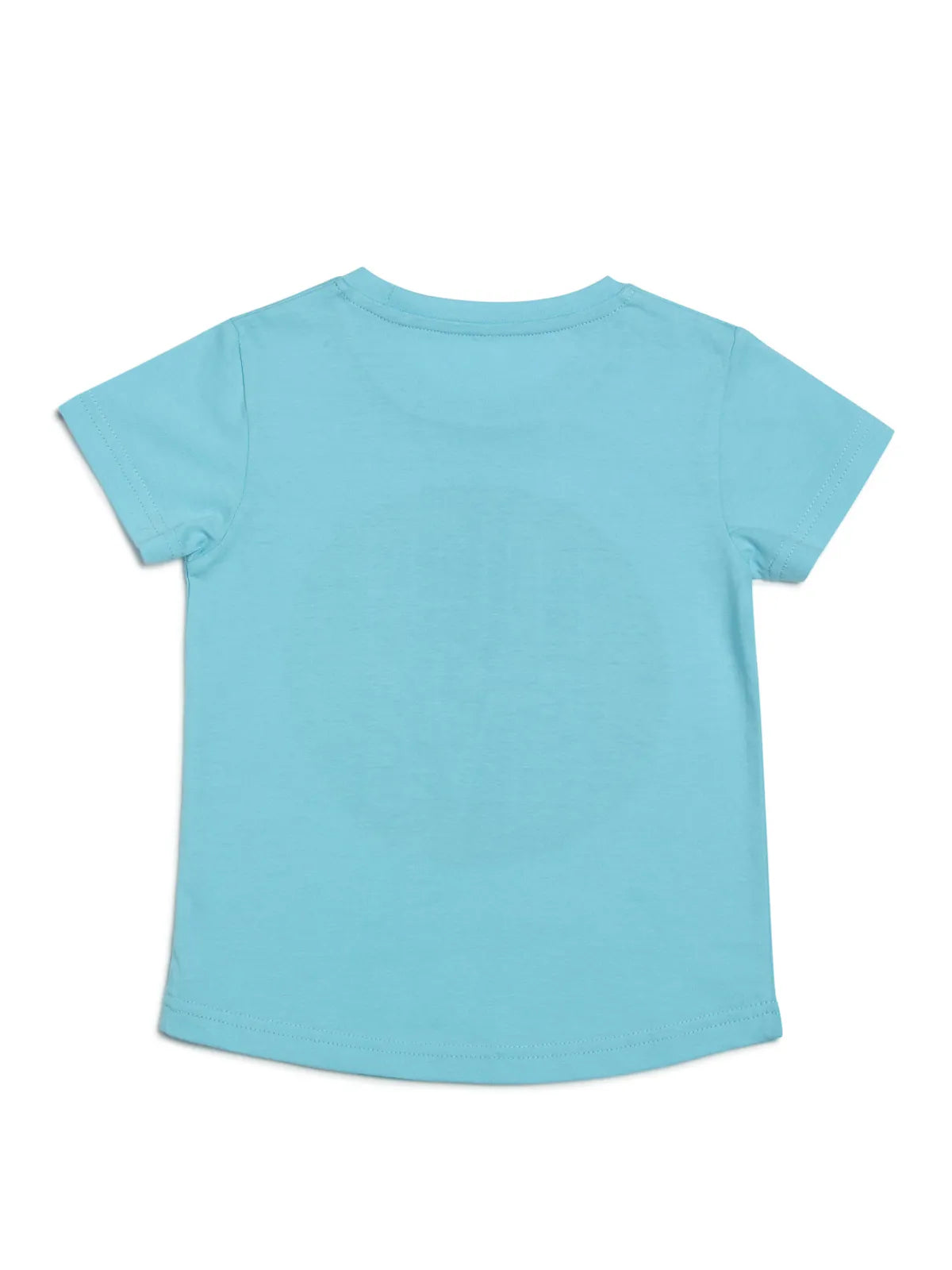Door74 Unisex Blue High Five Printed Round Neck T-Shirt - 11-12Y image