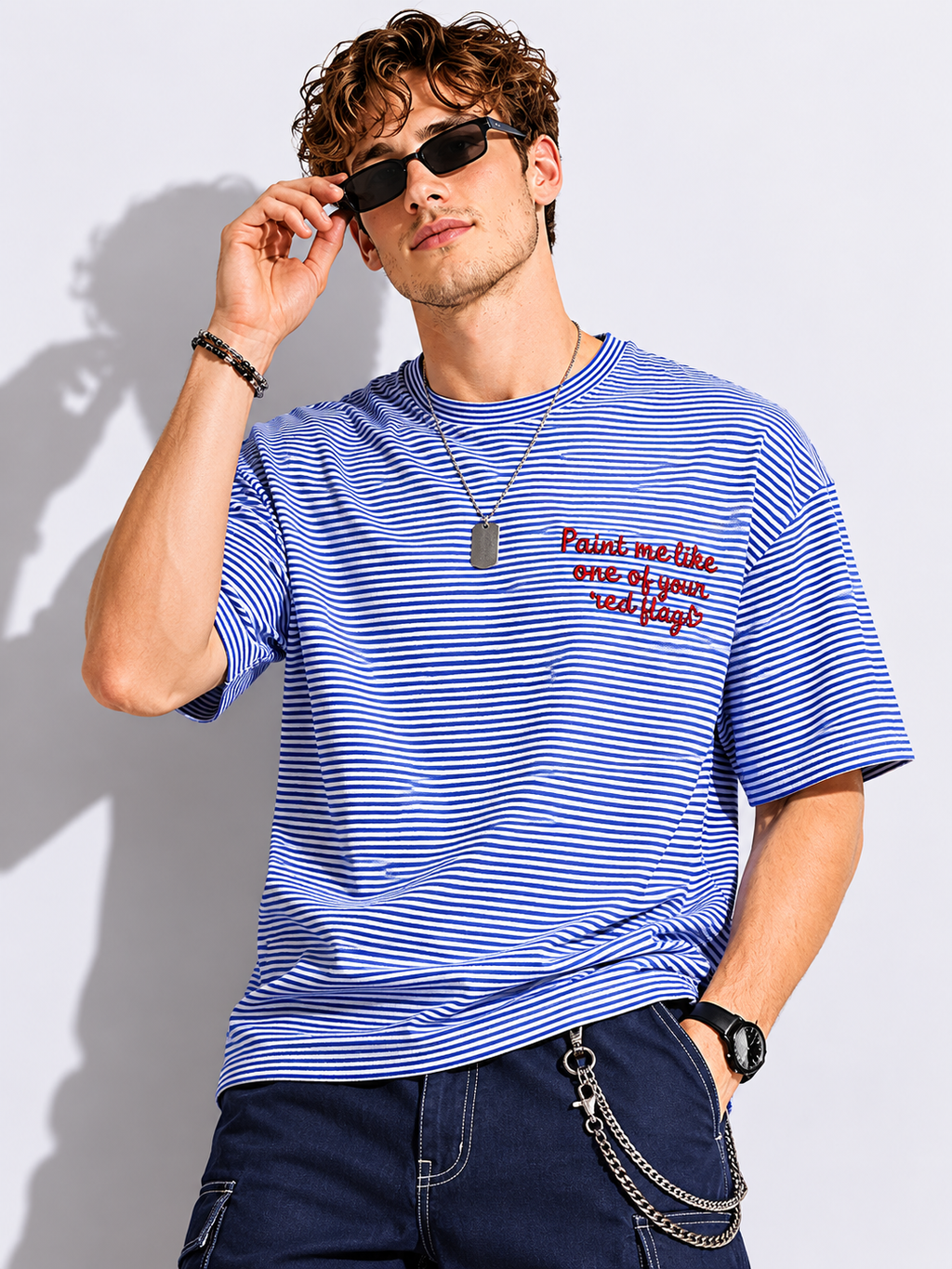 RED FLAG OVERSIZED FIT TSHIRT image 0