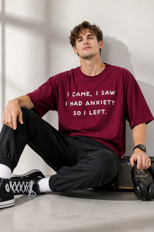 ANXIETY OVERSIZE FIT TSHIRT image 0