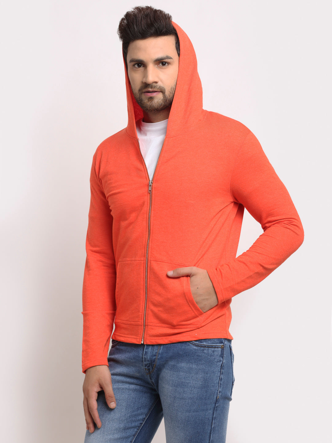 DOOR74 STYLISH HOODED JACKET WITH POCKETS image 2