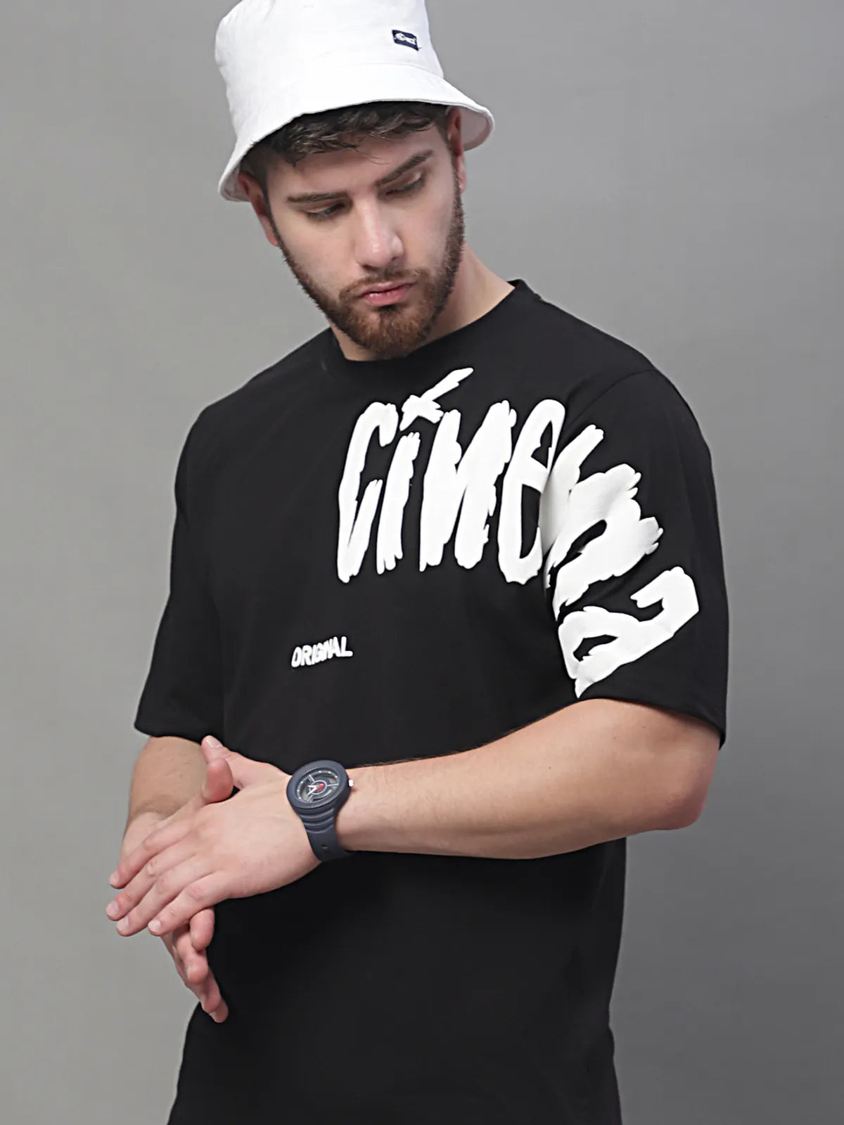 Black Oversized T-shirt for Men