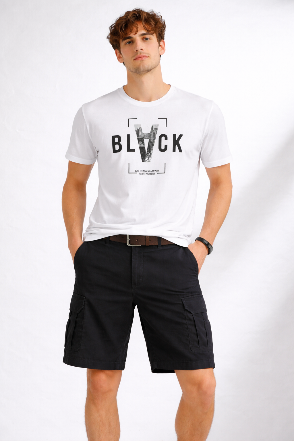 BLACK REGULAR FIT TSHIRT image 1