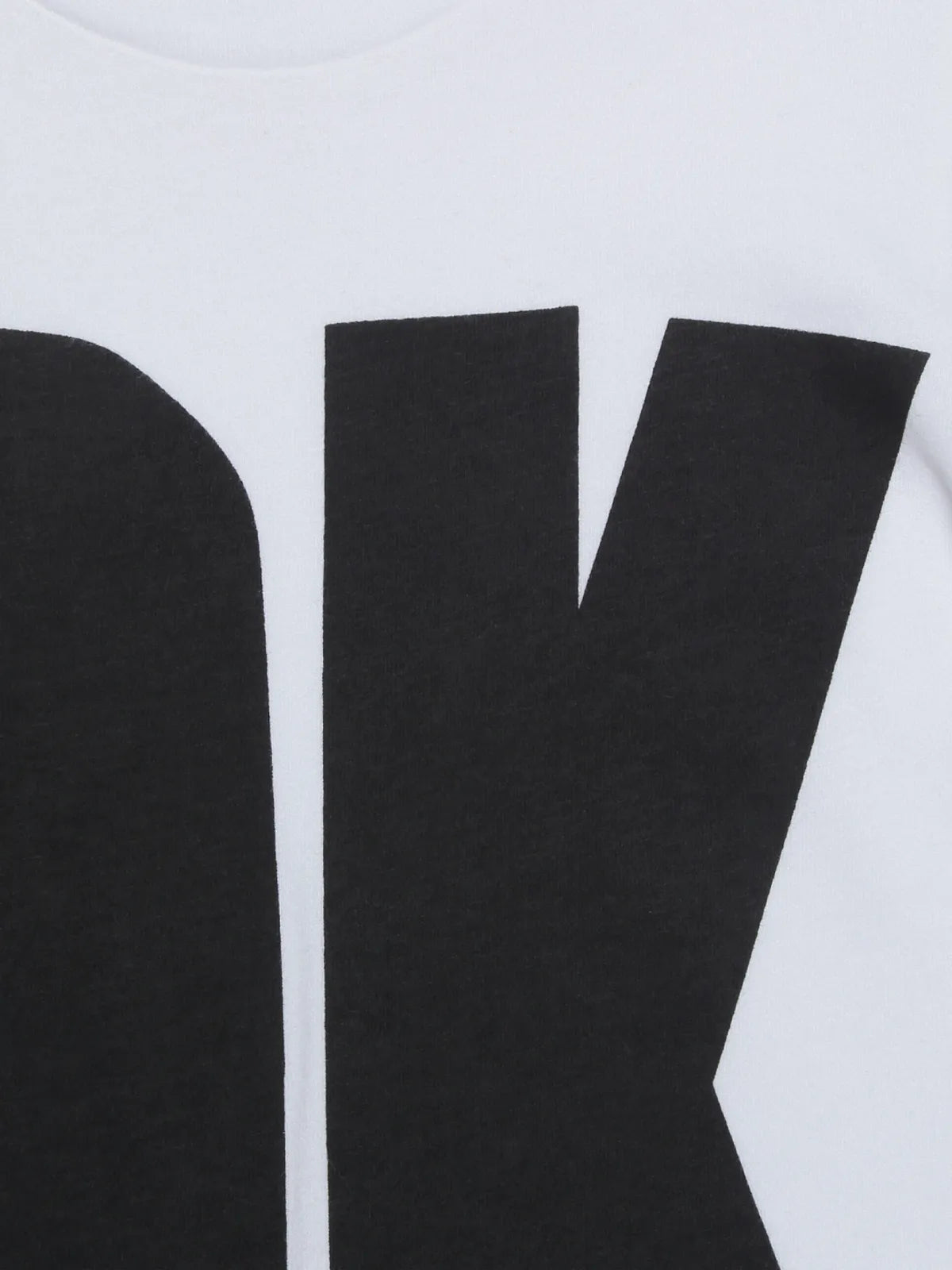Door74 Unisex White Ok Printed Round Neck T-Shirt - 3-4Y image