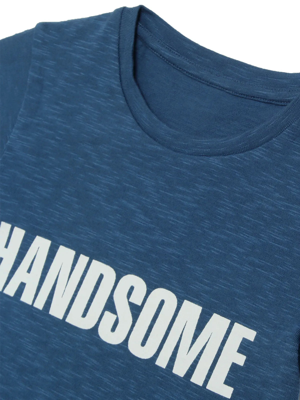 Door74 Boys Navy Handsome Printed Round Neck T-Shirt - 3-4Y image