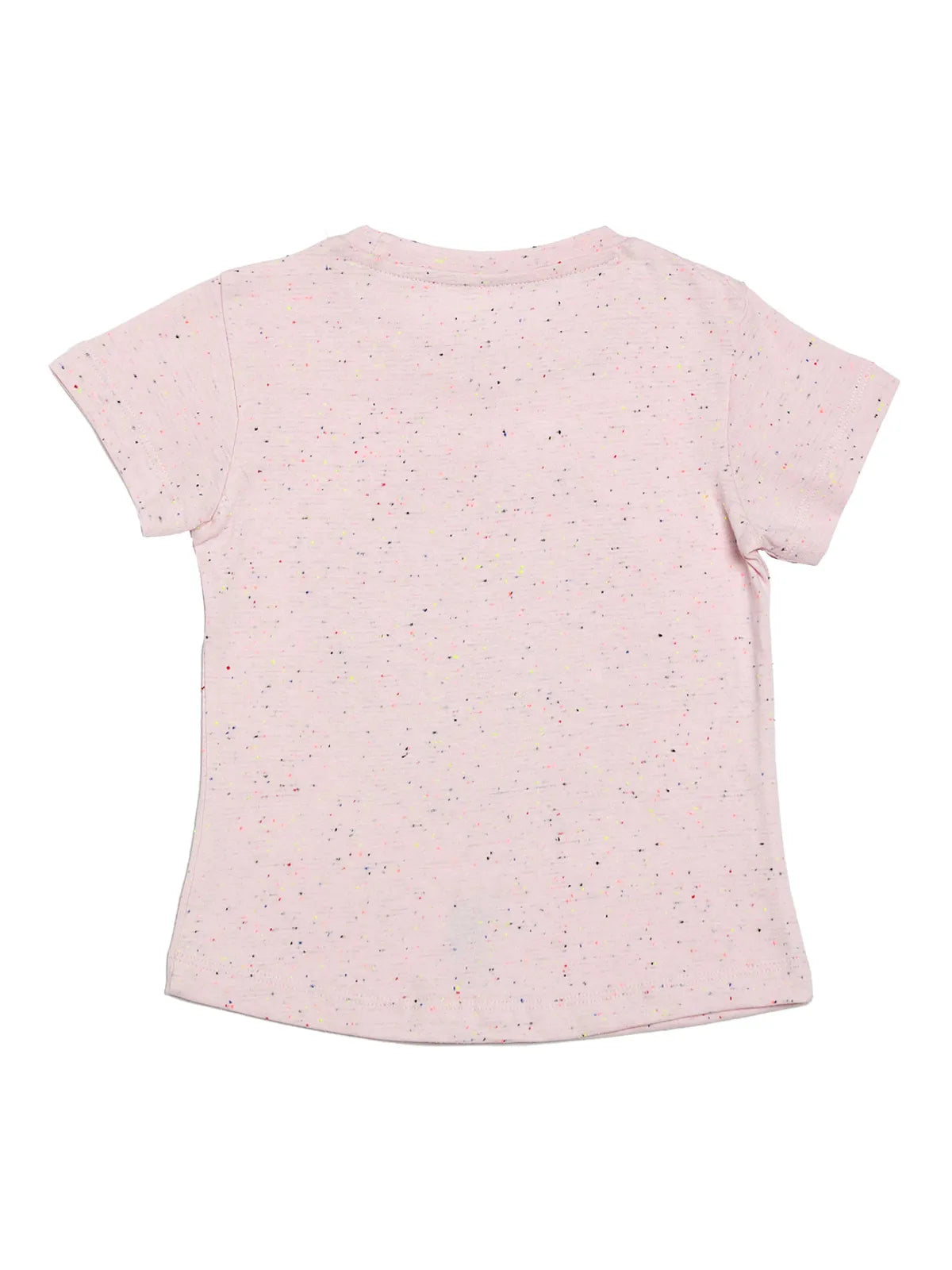 Door74 Unisex Pink Balloon Printed Round Neck T-Shirt - 11-12Y image