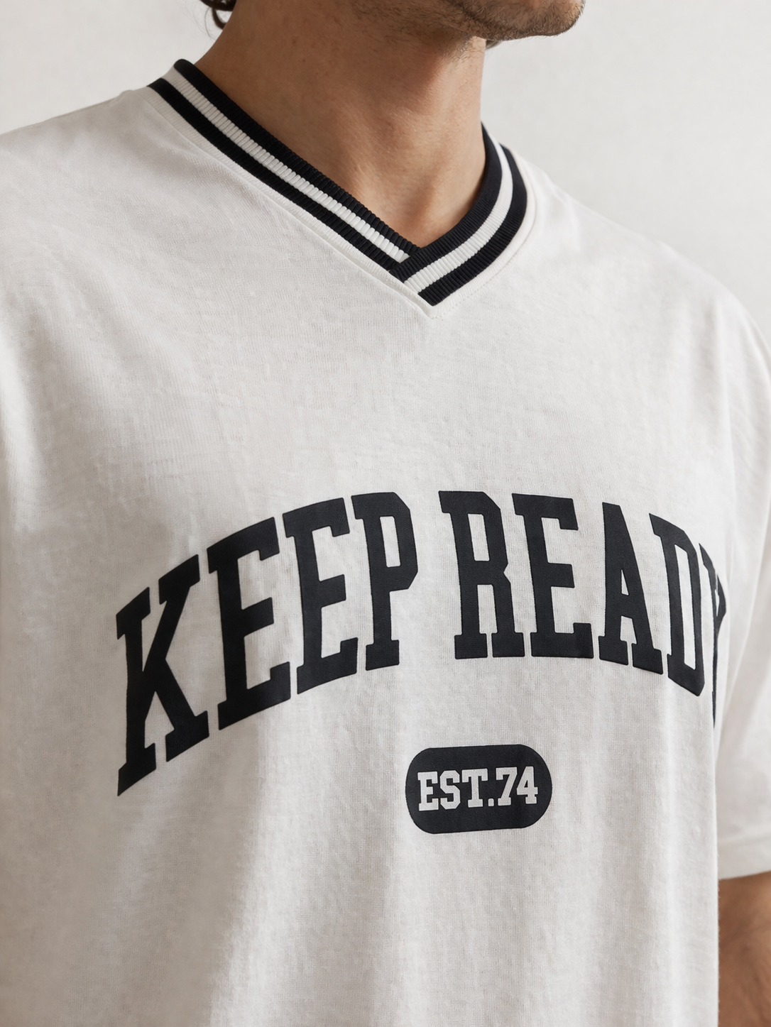 KEEP READY GRAPHIC OVERSIZED FIT TSHIRT image 4