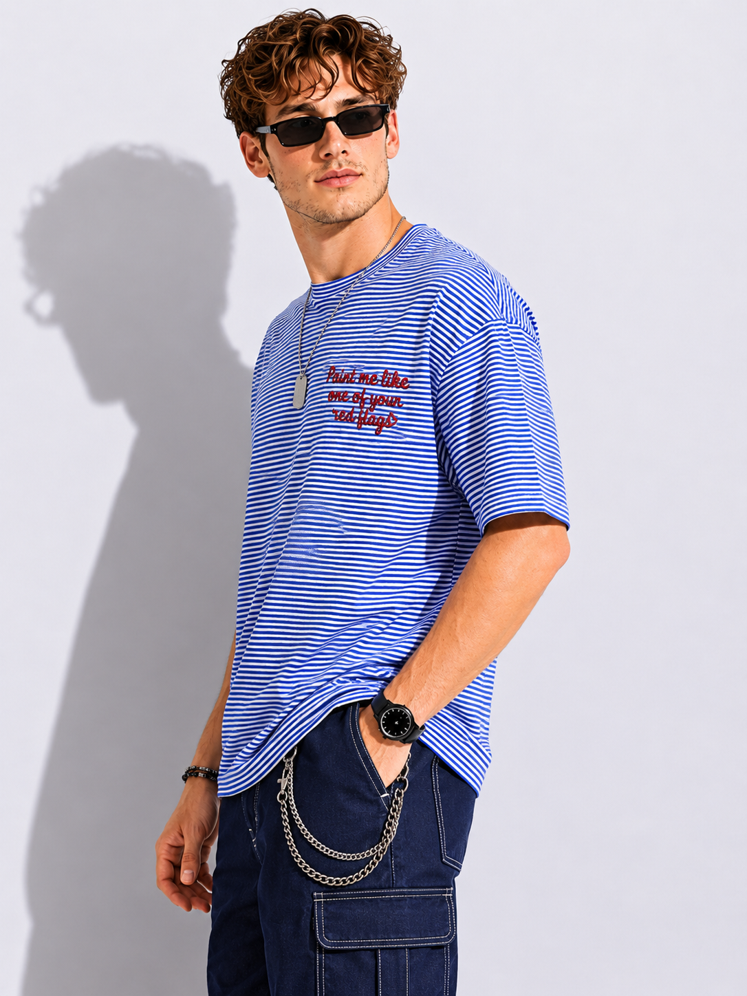 RED FLAG OVERSIZED FIT TSHIRT image 2