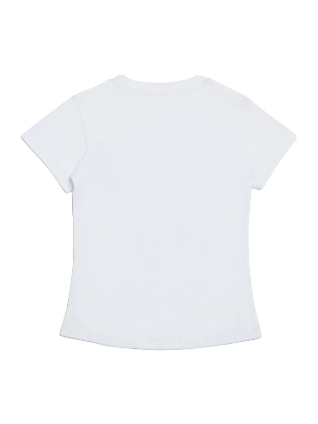 Door74 Unisex White Ok Printed Round Neck T-Shirt - 13-14Y image