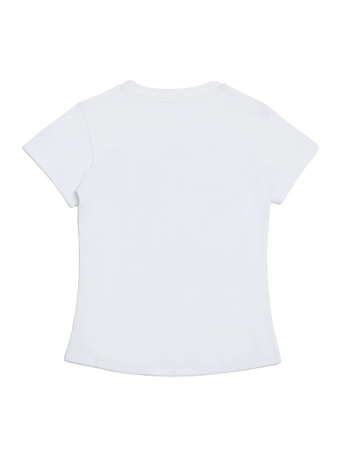 Door74 Unisex White Ok Printed Round Neck T-Shirt - 13-14Y image