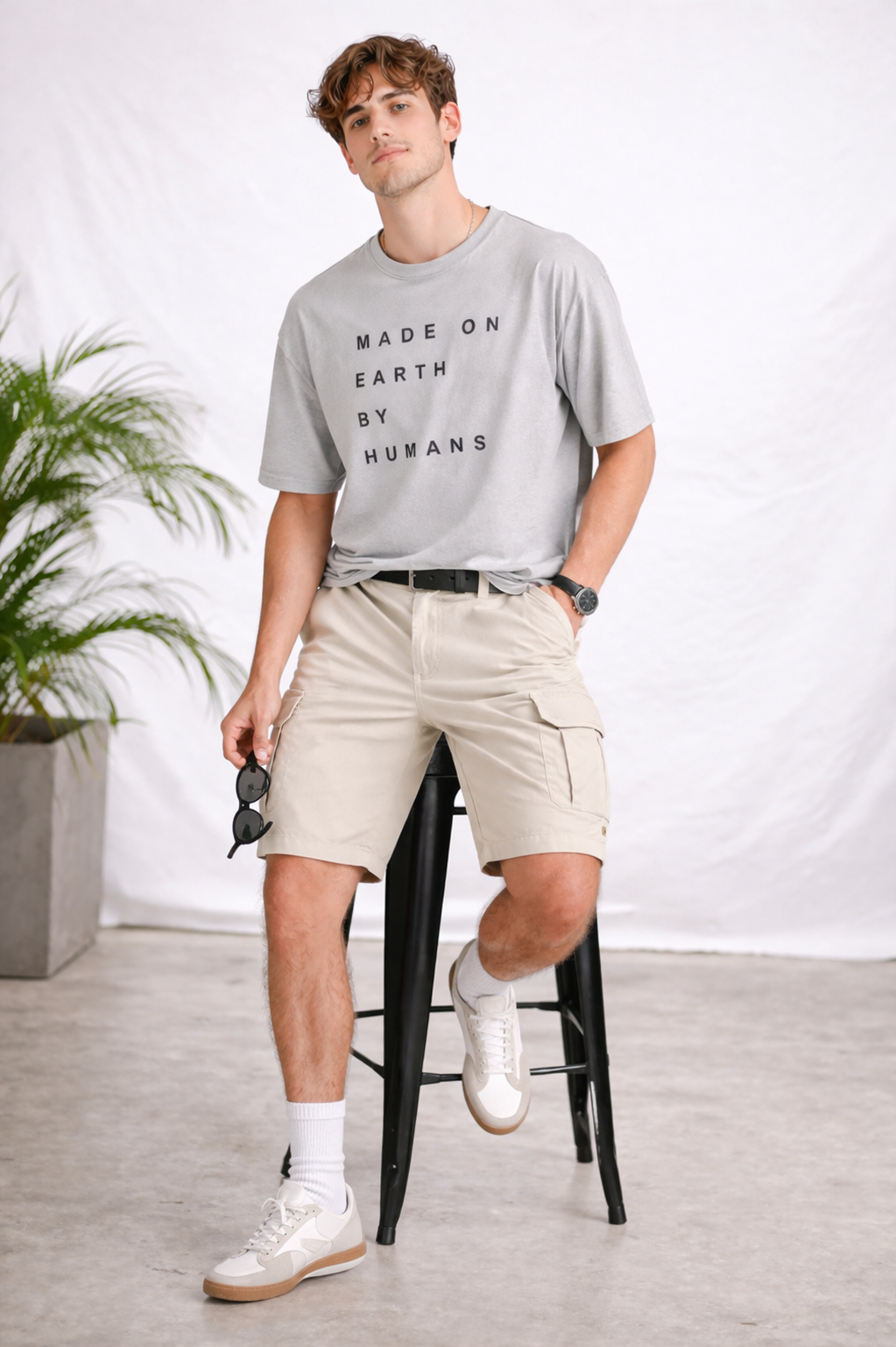 MADE ON EARTH OVERSIZED FIT TSHIRT image 4