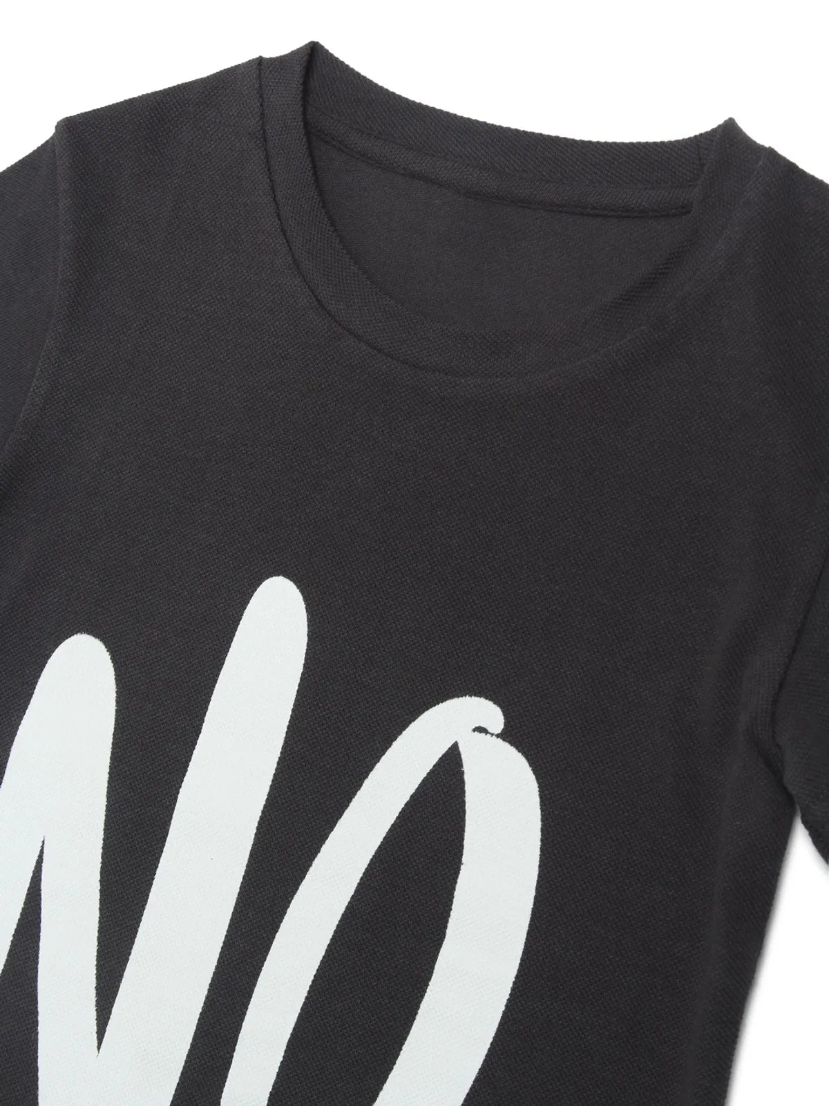 Door74 Unisex Grey No Printed Round Neck T-Shirt - 5-6Y image
