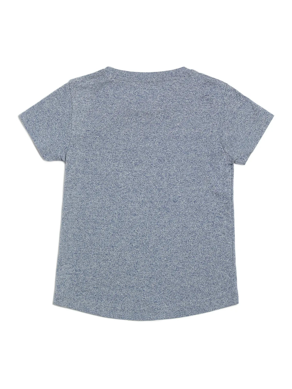 Door74 Unisex Blue Chicago Printed Round Neck T-Shirt - 13-14Y image
