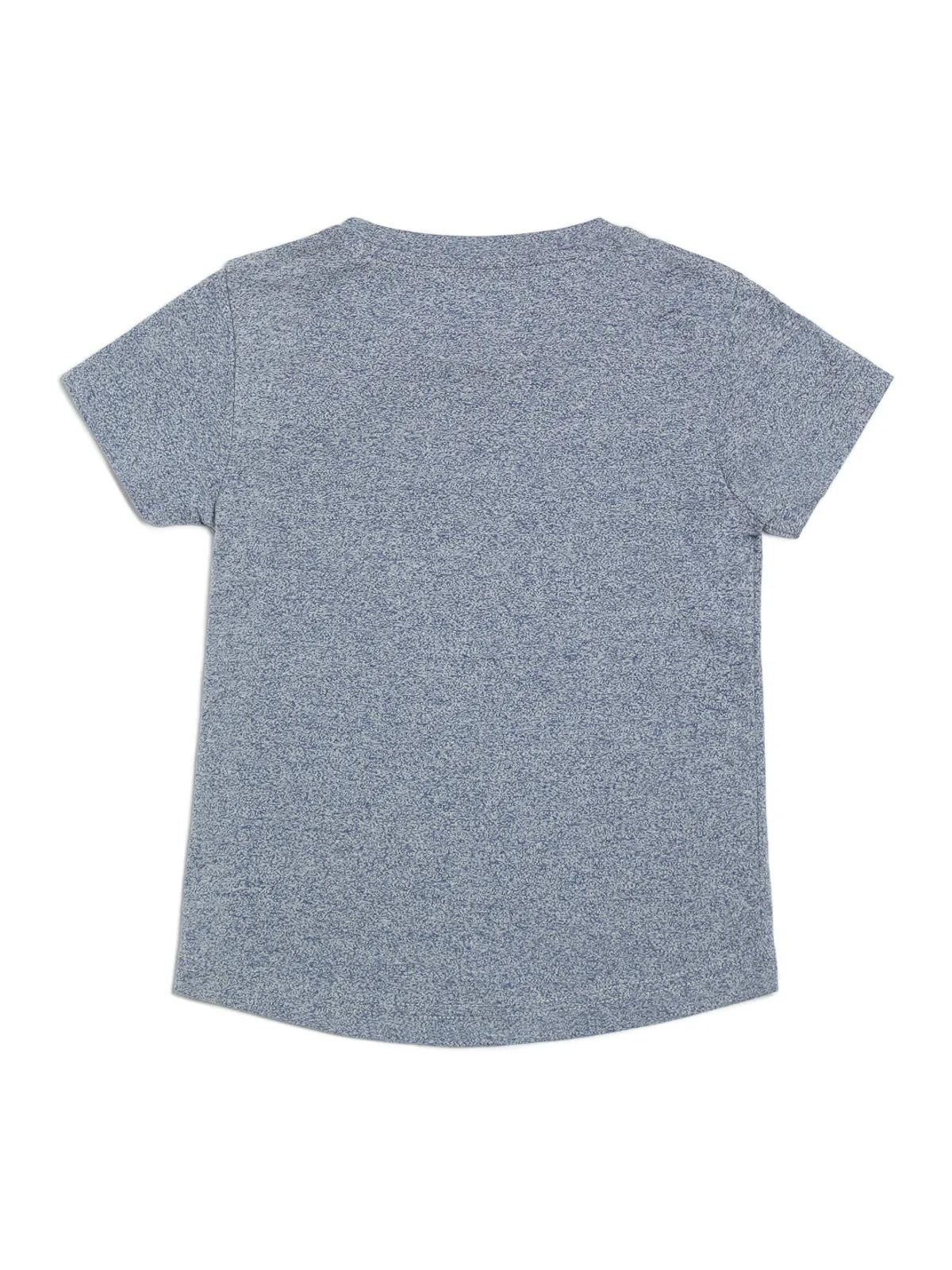 Door74 Unisex Blue Chicago Printed Round Neck T-Shirt - 13-14Y image
