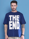 Navy The End Oversized T-shirt For Men