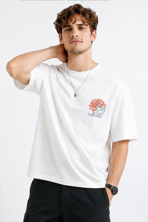 FLORAL FANTASY OVERSIZE FIT TSHIRT image 4