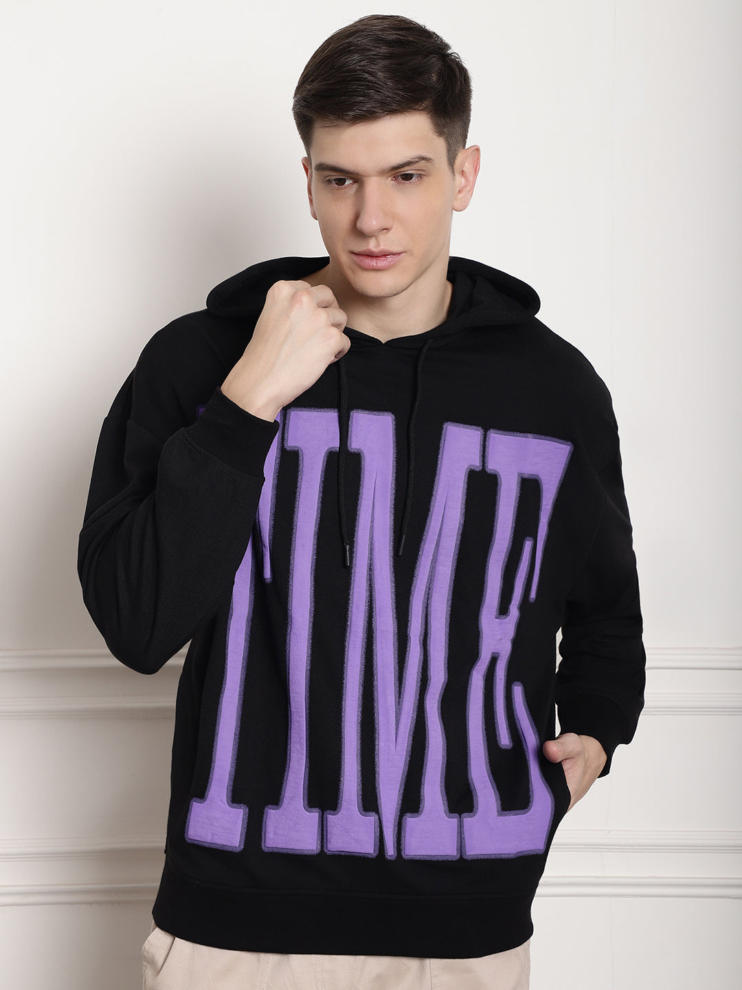 Stylish Printed Hooded Sweatshirt for Men image 0