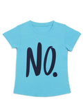Door74 Unisex Blue No Printed Round Neck T-Shirt image 0