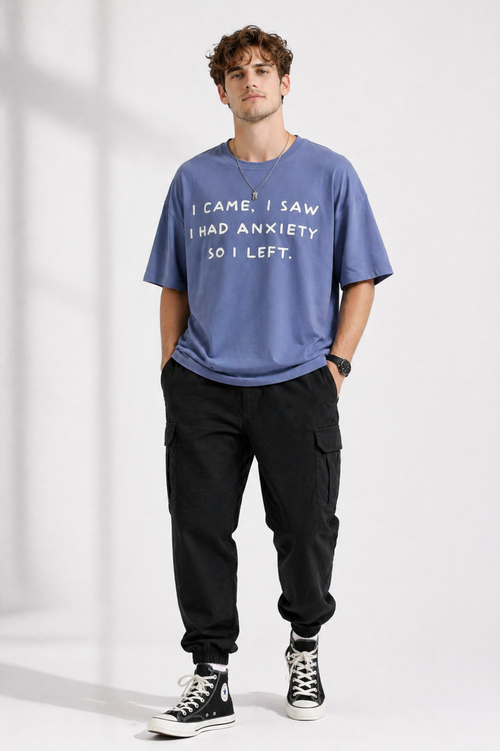 ANXIETY OVERSIZE FIT TSHIRT image 1