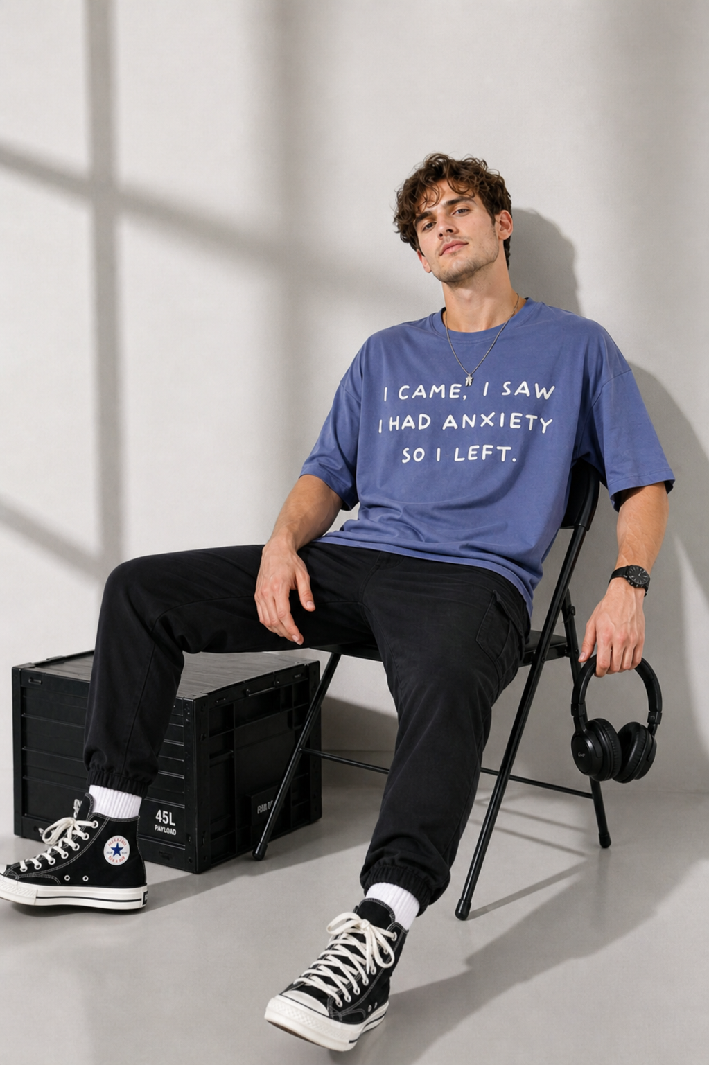 ANXIETY OVERSIZE FIT TSHIRT image 0