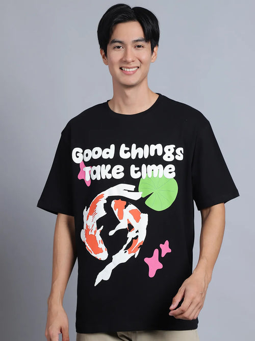 Round Neck Printed T-shirt for Men