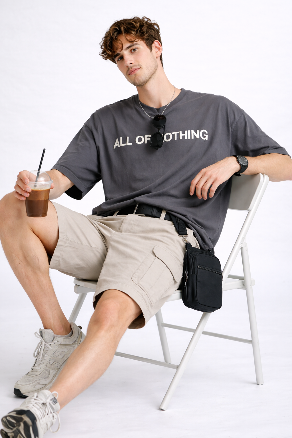 ALL OR NOTHING OVERSIZED FIT TSHIRT image 4