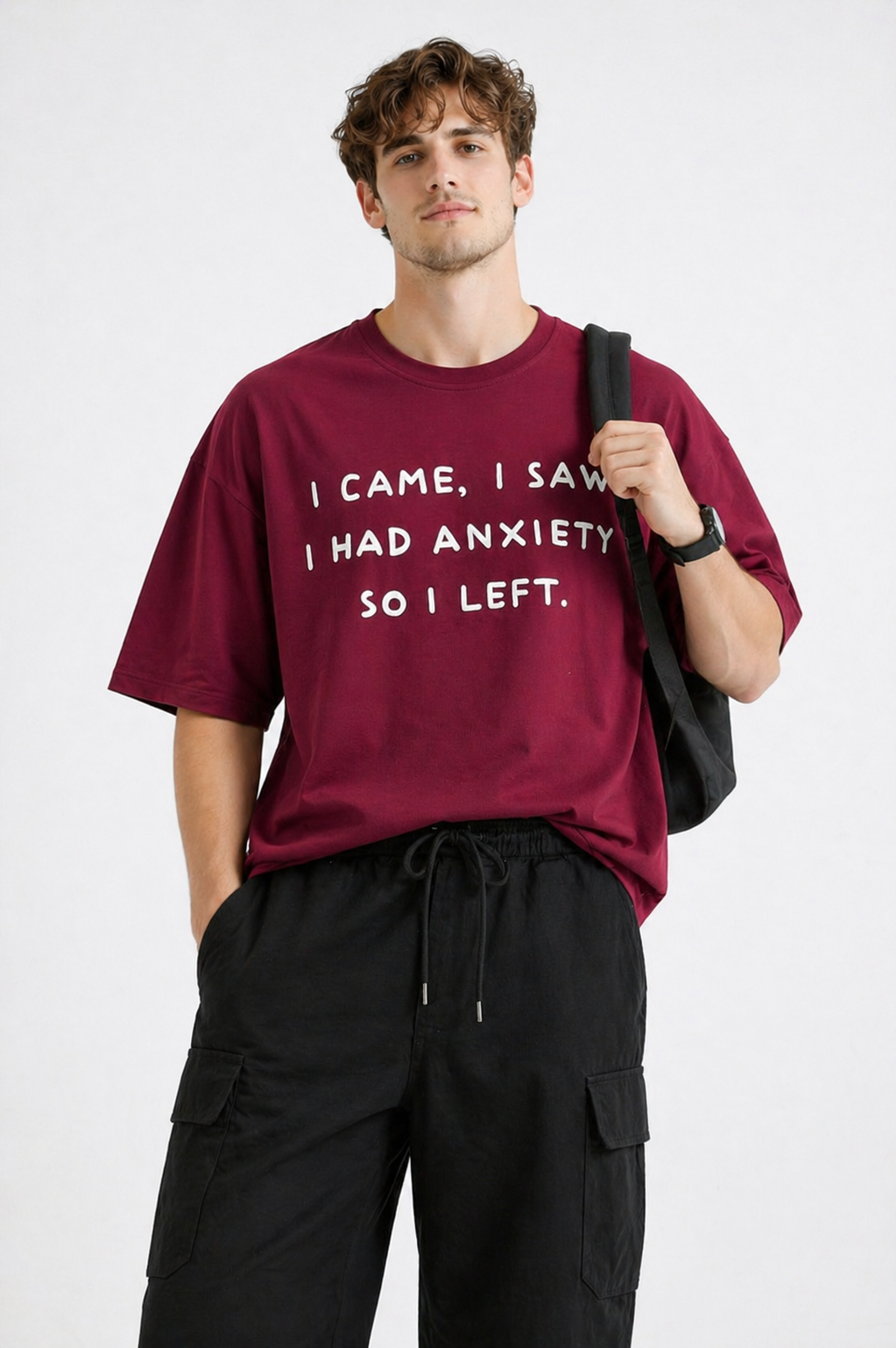 ANXIETY OVERSIZE FIT TSHIRT image 1