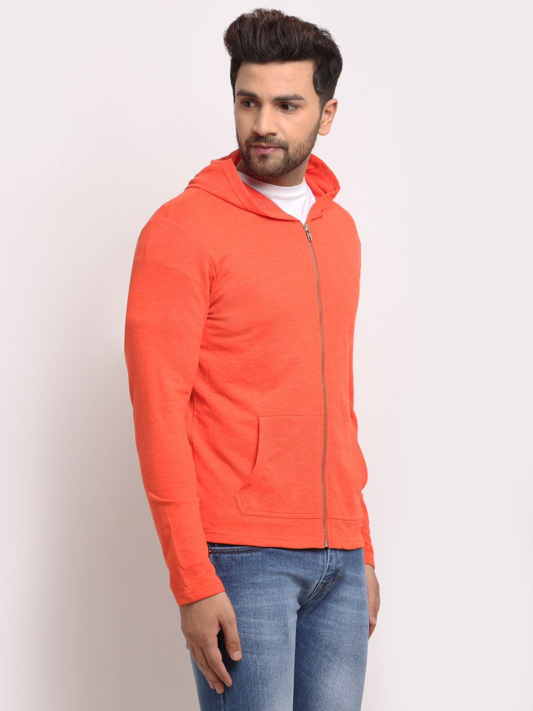 DOOR74 STYLISH HOODED JACKET WITH POCKETS image 3