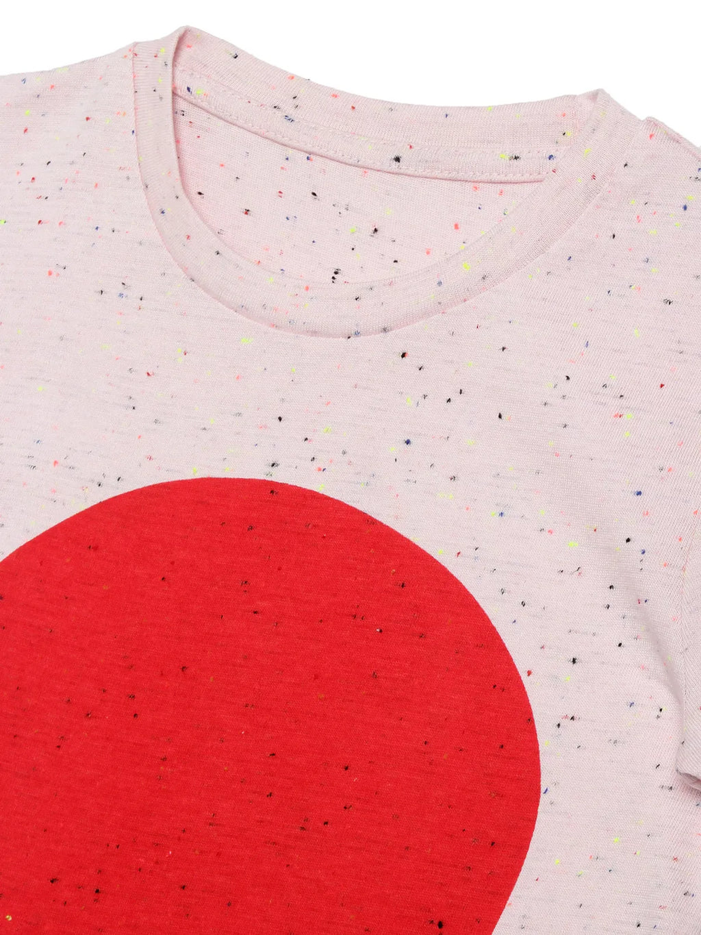 Door74 Unisex Pink Balloon Printed Round Neck T-Shirt - 13-14Y image