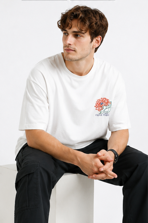 FLORAL FANTASY OVERSIZE FIT TSHIRT image 5