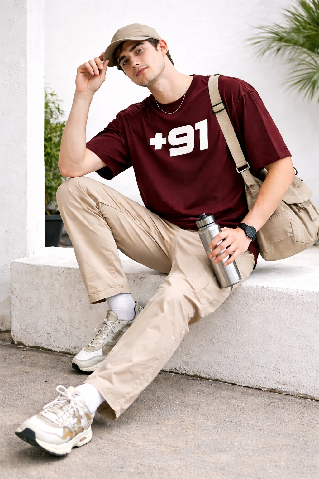 '+91 OVERSIZED FIT TSHIRT image 4