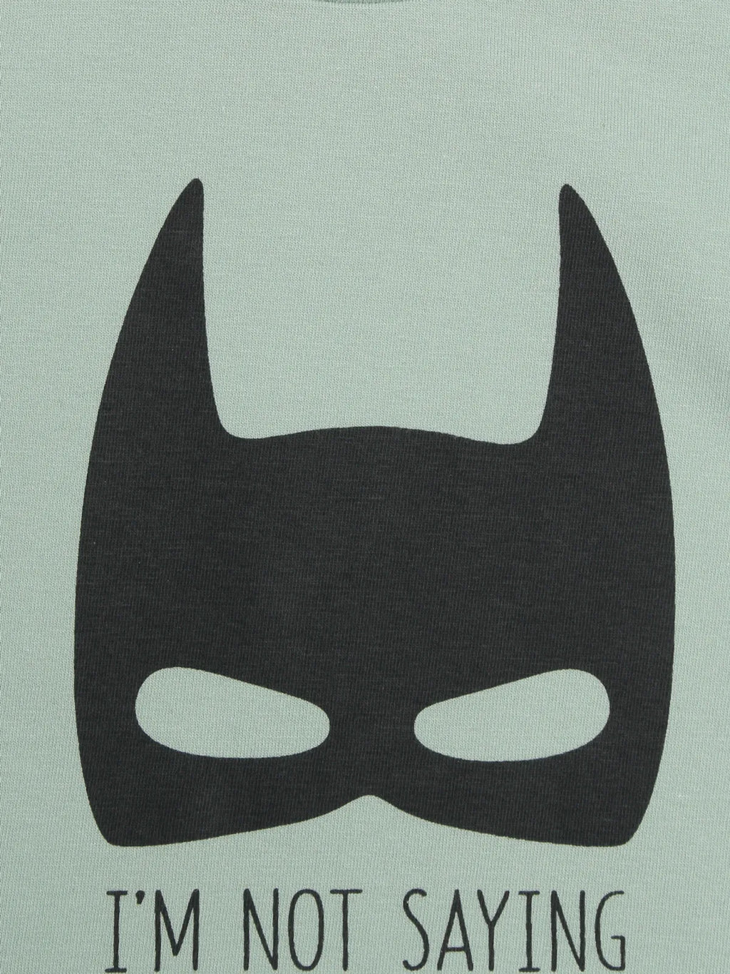Door74 Boys Green I'm Batman Printed Round Neck T-Shirt - 7-8Y image