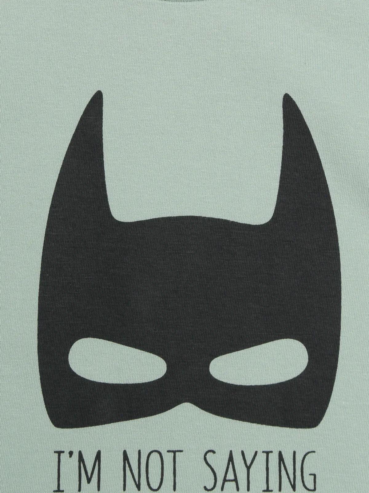 Door74 Boys Green I'm Batman Printed Round Neck T-Shirt - 7-8Y image