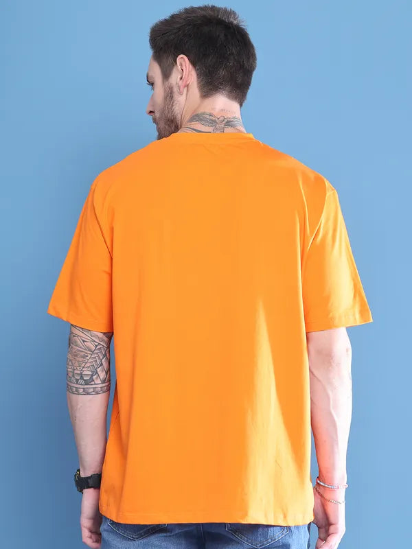 Orange The End Oversized T-shirt For Men