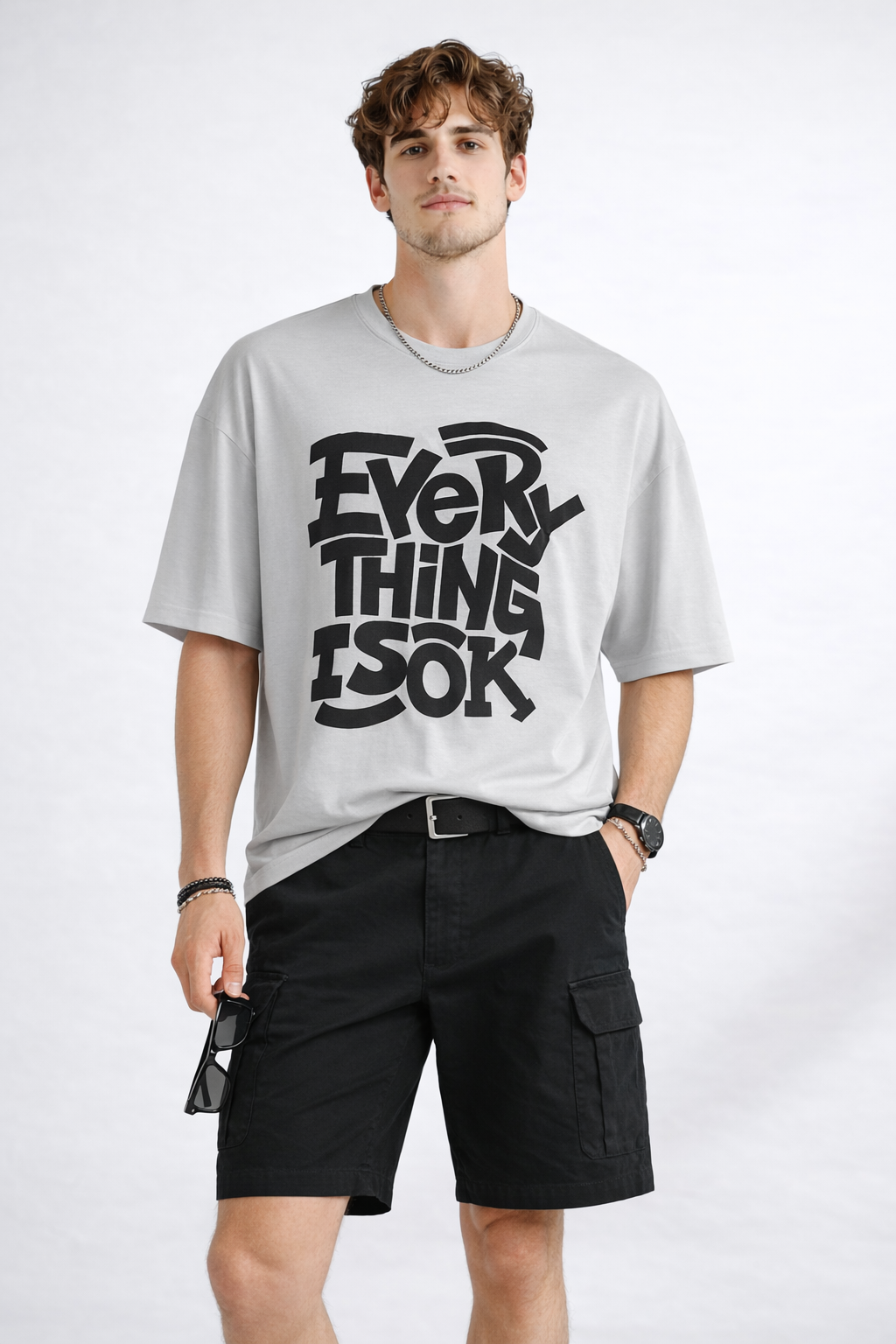 EVERYTHING IS OK OVERSIZED FIT TSHIRT image 0