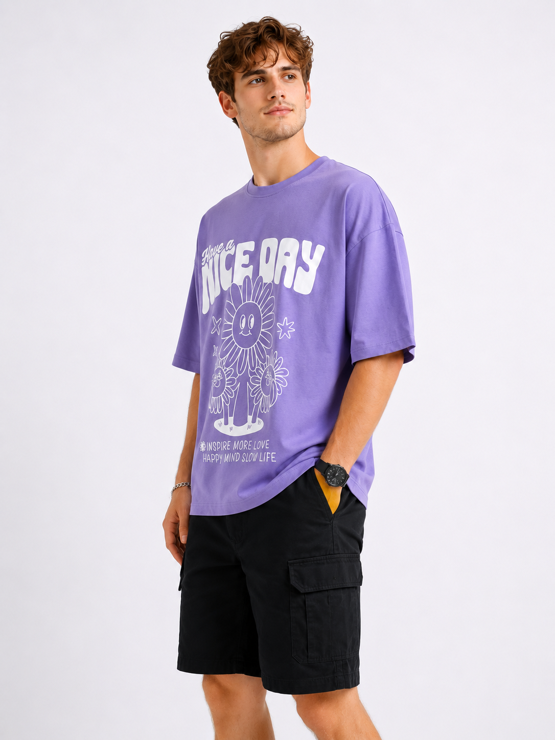 HAVE A NICE DAY OVERSIZE FIT TSHIRT image 2