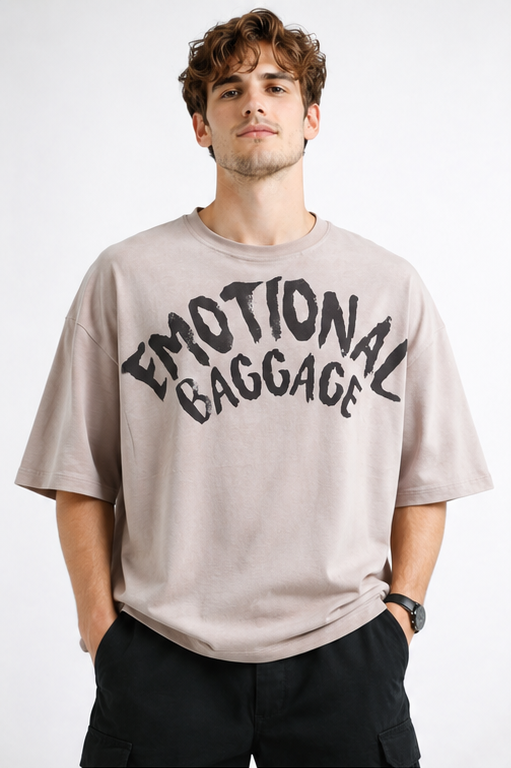 EMOTIONAL BAGGAGE OVERSIZE FIT TSHIRT image 1